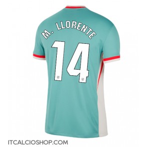 Atletico Madrid Marcos Llorente #14 Seconda Maglia 2024-25 Manica Corta